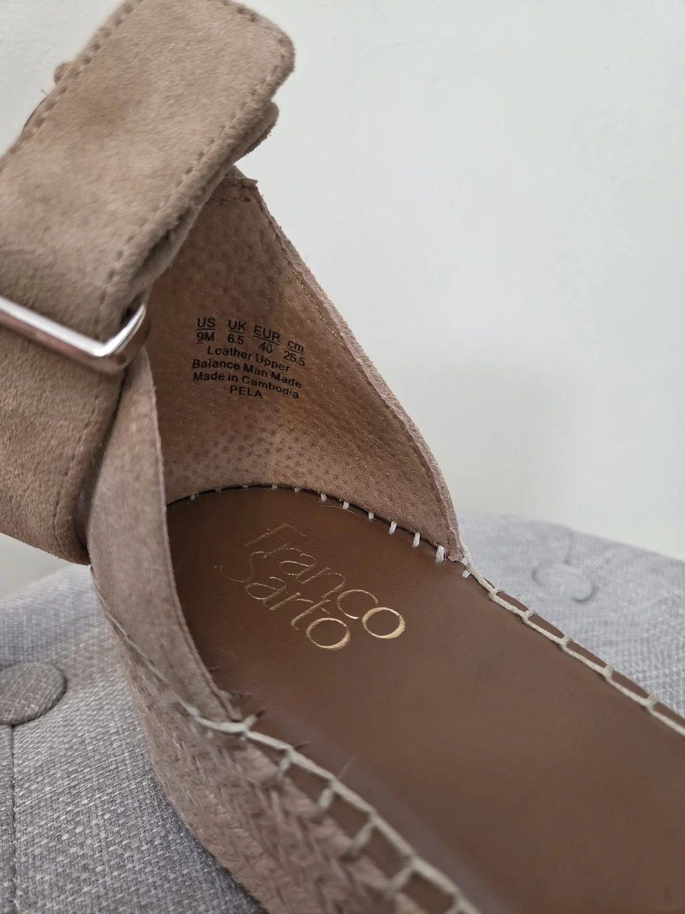 Franco Sarto suede upper